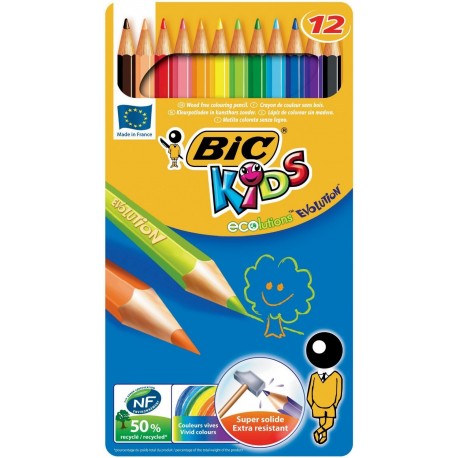 Bic Crayon De Couleur Plastique Decor Paquet De 12 Pcs - Prix pas