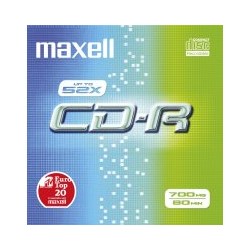 MAXELL CD-R 80 min 700 Mo 52x btier 10mm (VENDU A L'UNITE)
