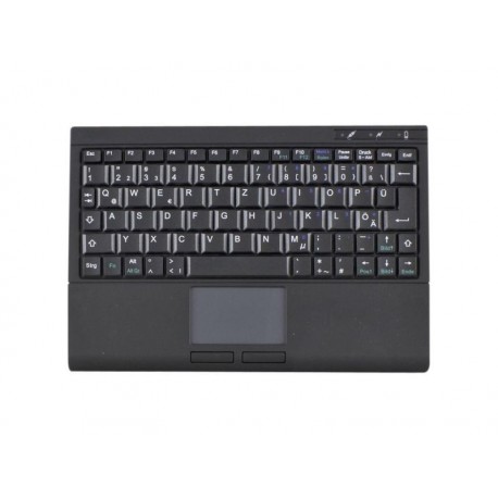 Mini Clavier avec touchpad USB noir