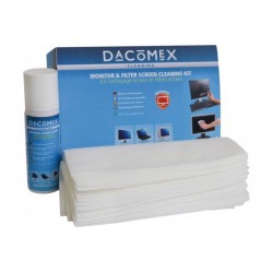 DACOMEX Kit de nettoyage Ecran LCD/plat 70ml + chiffons