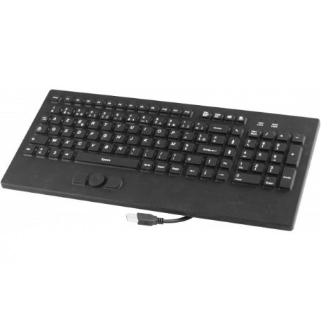 Clavier /souris compact en silicone rigide étanche USB noir