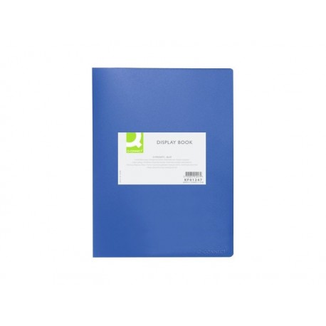 Q-CONNECT Protège-documents 20 pochettes/40 vues bleu
