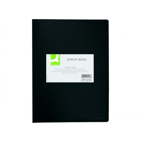 Q-CONNECT Protège-documents 20 pochettes/40 vues noir