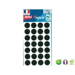 APLI AGIPA 168 pastilles noires ø 15 mm