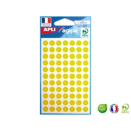 APLI AGIPA 462 pastilles jaunes ø 8 mm