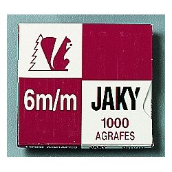 Boîte de 1 000 agrafes type JAKY 6 cuivrée