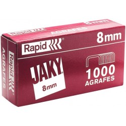 Boîte de 1 000 agrafes type JAKY 8 cuivrée