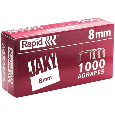 Boîte de 1 000 agrafes type JAKY 8 cuivrée