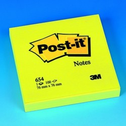 POST-IT Bloc jaune 76 x 76 mm