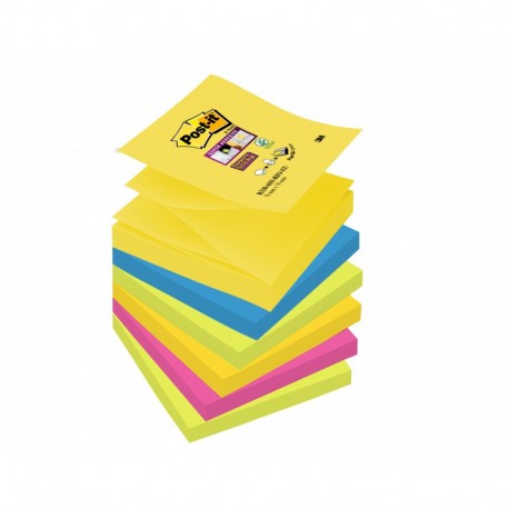 POST-IT Lot de 6 blocs Z-Notes Super Sticky Rio