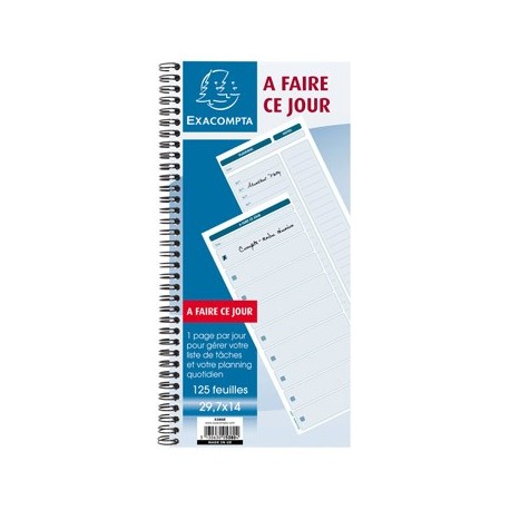 ELVE Carnet « à faire ce jour »