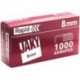 Boîte de 1 000 agrafes type JAKY 8 cuivrée