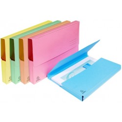 Lot de 50 chemises dossier coloris pastel assortis