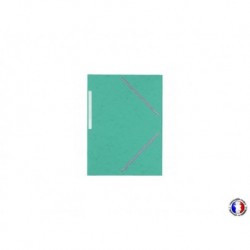 Chemise sans rabat à élastique vert