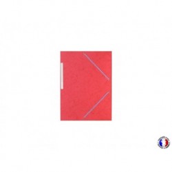 Chemise sans rabat à élastique rouge