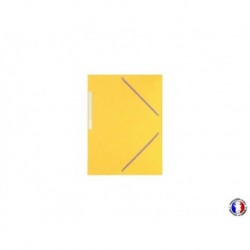 Chemise sans rabat à élastique jaune