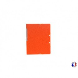 Chemise sans rabat à élastique orange