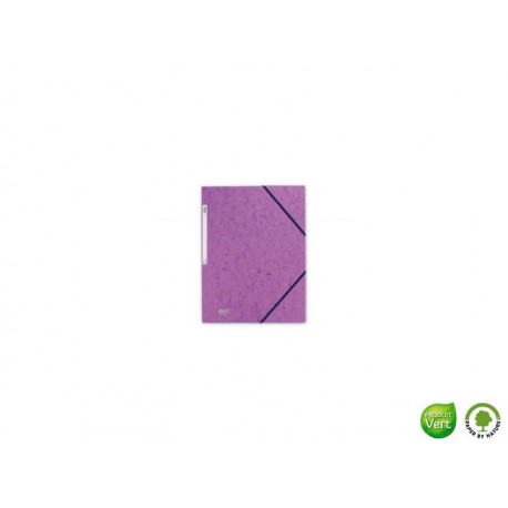 ELBA Chemise 3 rabats à élastique eurofolio violet