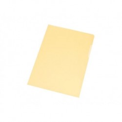 Q-CONNECT Boîte de 100 pochettes coin standards jaune