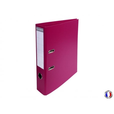 EXACOMPTA Classeur à levier couleur fuchsia dos 7 cm