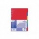 ELBA Intercalaires polypropylène colors 6 touches Format Maxi