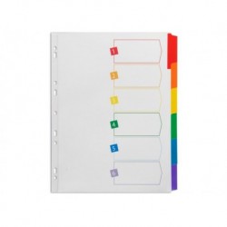 AVERY Intercalaires Mylar carte forte 6 touches format A4