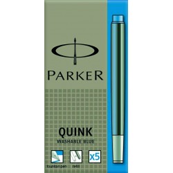 PARKER Etui de 5 cartouches Quinck Bleues