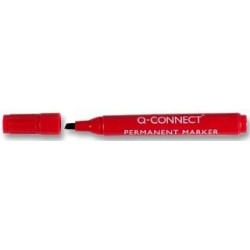 Q-CONNECT Marqueur permanent éco pointe biseautée Rouge