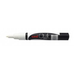 UNI-BALL Marqueur Chalk marker pointe ogive Blanc