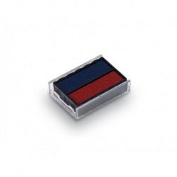 TRODAT Cassette d'encrage bicolore type 6-4850-2 bleu et rouge