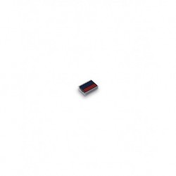 TRODAT Cassette d'encrage bicolore type 6-56-102 bleu et rouge