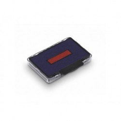 TRODAT Cassette d'encrage bicolore type 6-53-2 bleu et rouge