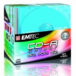 EMTEC Boîte de 10 CD-R 700 Mo, 80 min