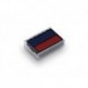 TRODAT Cassette d'encrage bicolore type 6-4850-2 bleu et rouge