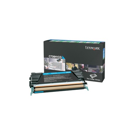 LEXMARK C736H1CG Toner Cyan C73X Haute Capacité.jpg