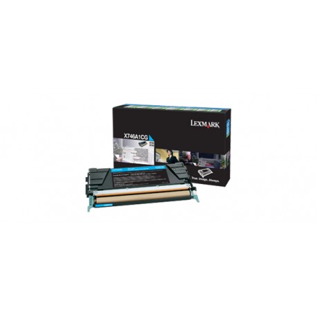 LEXMARK X746A1CG Toner Cyan pour X746de, X748de, X748dte.jpg