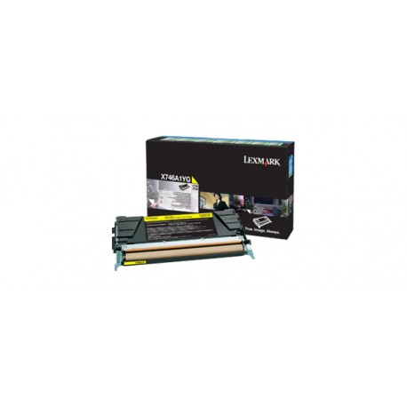 LEXMARK X746A1YG Toner Jaune pour X746de, X748de, X748dte.jpg