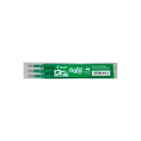 PILOT Set de 3 recharges Frixion pointe bille 0,7 mm Vert