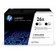 HP Pack 2 Cartouches Toner 26X noir 2x 9 000 pages