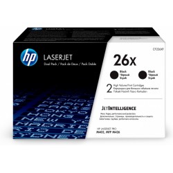 HP Pack 2 Cartouches Toner 26X noir 2x 9 000 pages