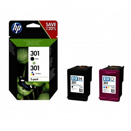 Pack 2 cartouches d'encre N° 301 XL Noir et Couleur Grande Capacité