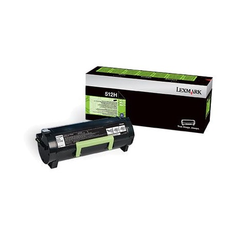 LEXMARK 51F2H00 Toner Noir 512H Haute capacité