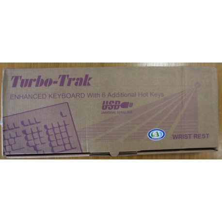 TURBO-TRACK Clavier Blanc avec repose poignet