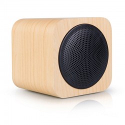 Enceinte Bluetooth Cube bois AVWOO