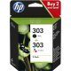 HP 303 Pack 2 cartouches (noir + couleurs) (3YM92AE)