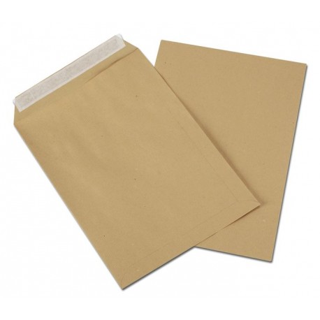 250 enveloppes pochette Kraft écologiques C4 90g auto-adhésives