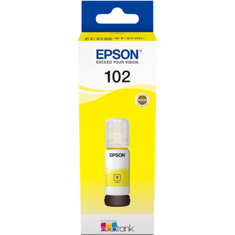 EPSON Bouteille encre Ecotank 102 Jaune Pigment 70ml