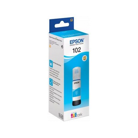 EPSON Bouteille encre Ecotank 102 Cyan Pigment 70ml