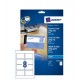 AVERY 80 Cartes de visite mat QUICK&CLEAN 85 X 54 mm