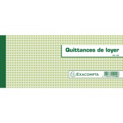 EXACOMPTA Carnet Quittances de loyer 16,5x10,1cm